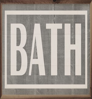 Bath Border Gray